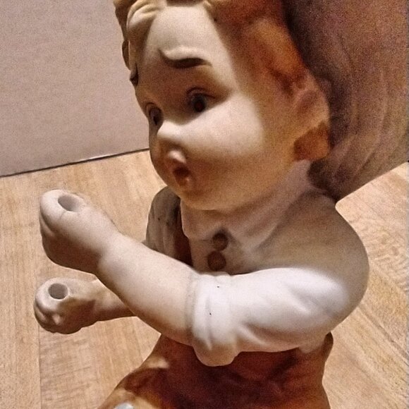 Vintage Country Boy Fishing Ceramic Figurine Statue Pole Missing - Picture 3 of 16